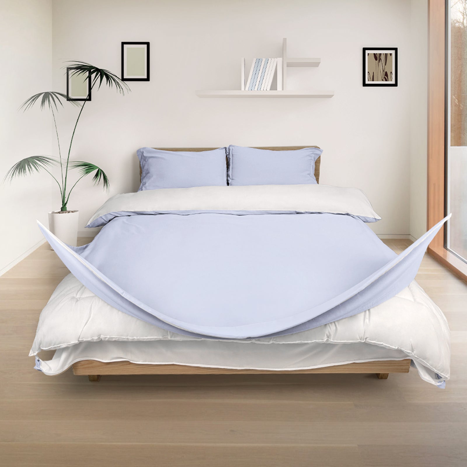 3PC Zipped Duvet Cover · Cloud Pink