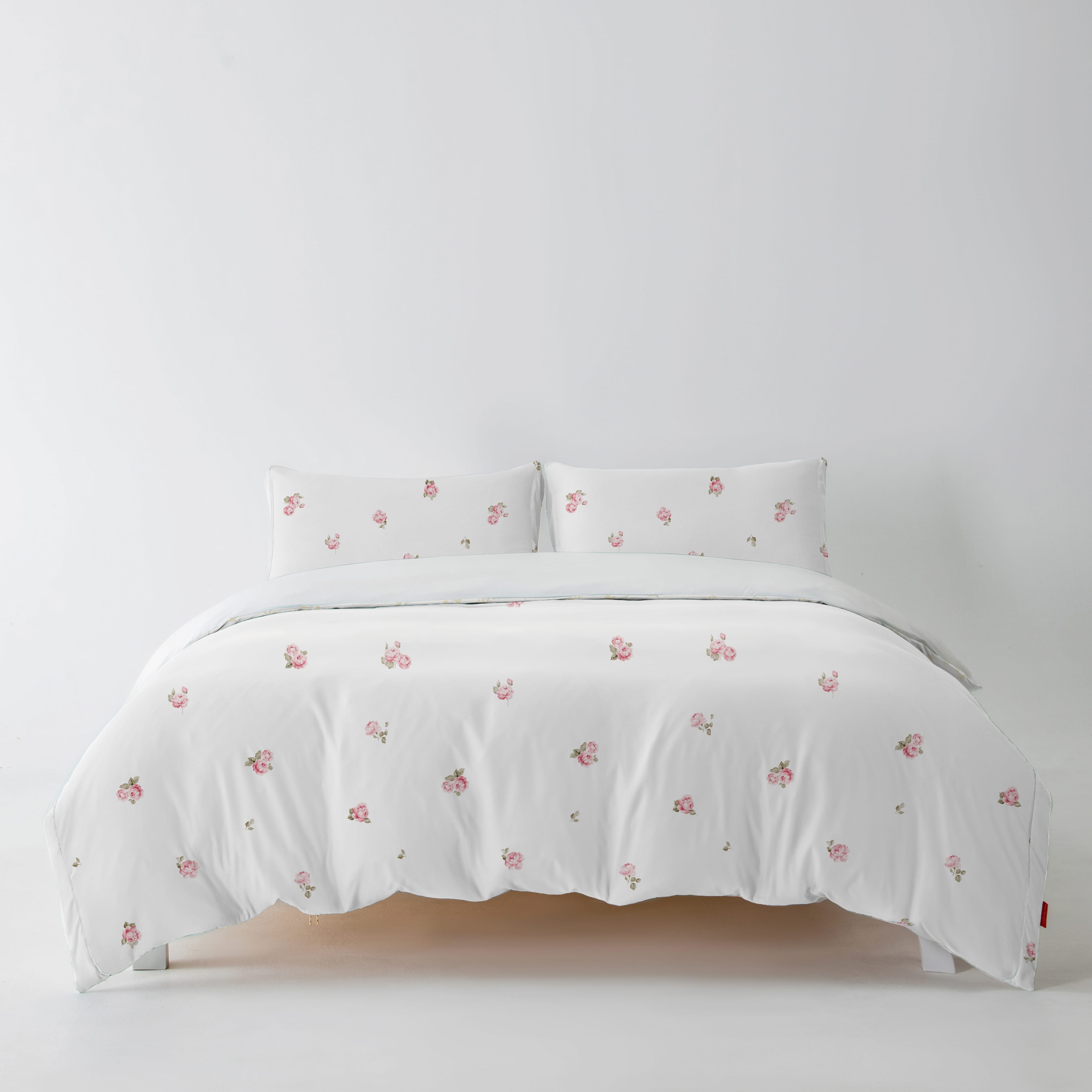 400TC High Density Cloud Cotton Duvet Cover Set-Rose Garden