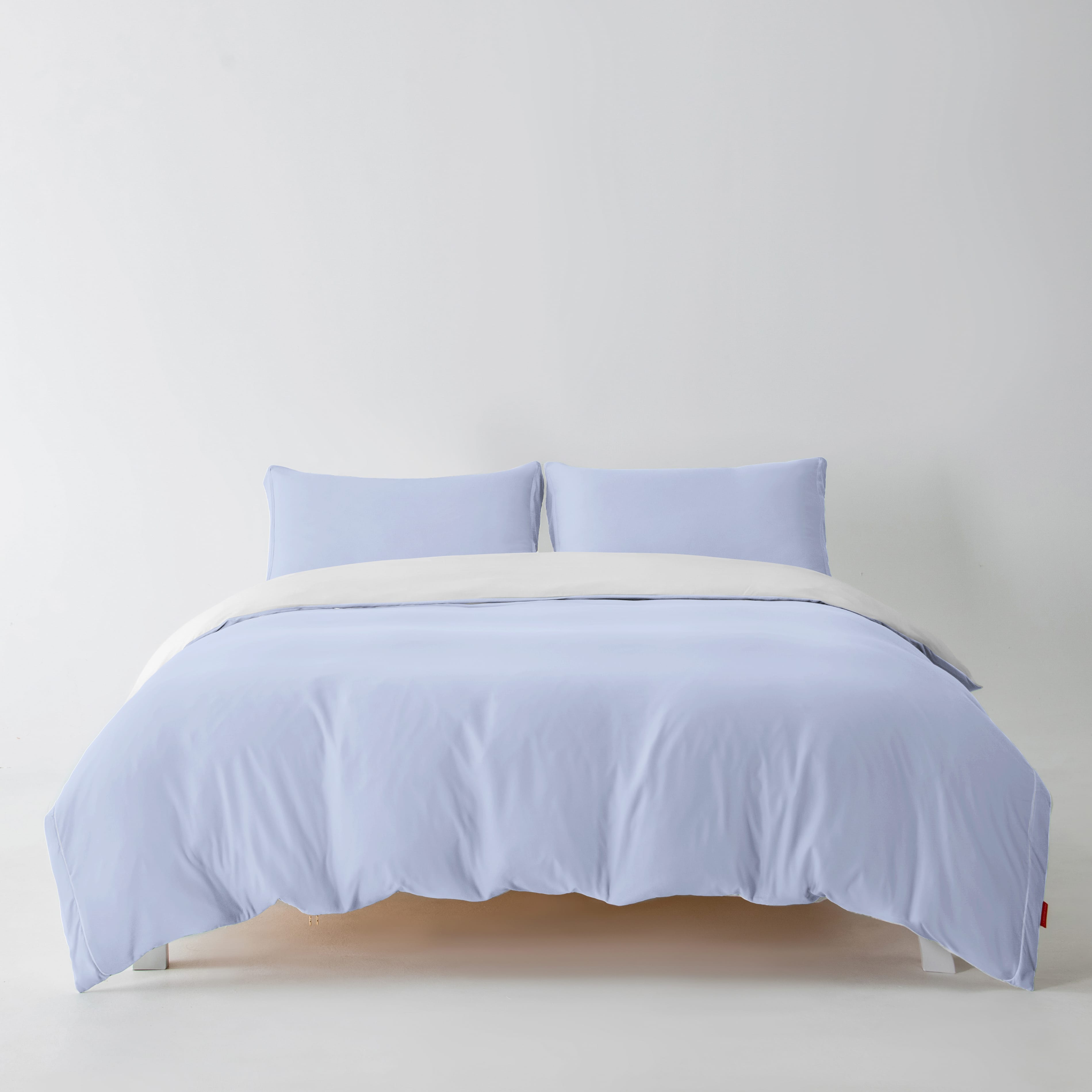 400TC High Density Cloud Cotton Duvet Cover Set-Cloud Blue