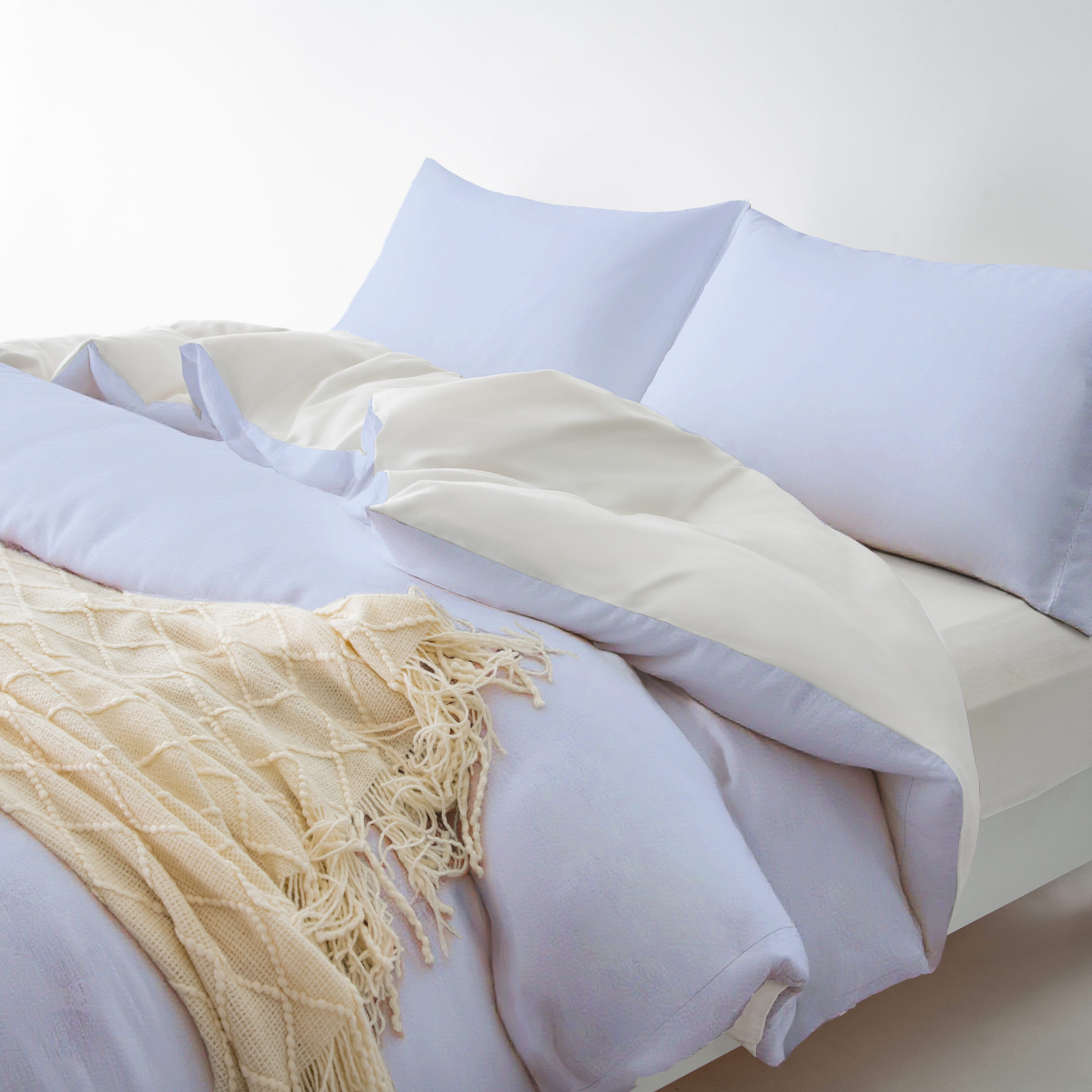 Zip Around Duvet Cover Set · Cloud White