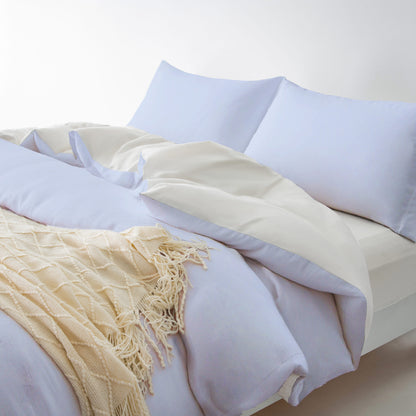 Zip Around Duvet Cover Set · Cloud White
