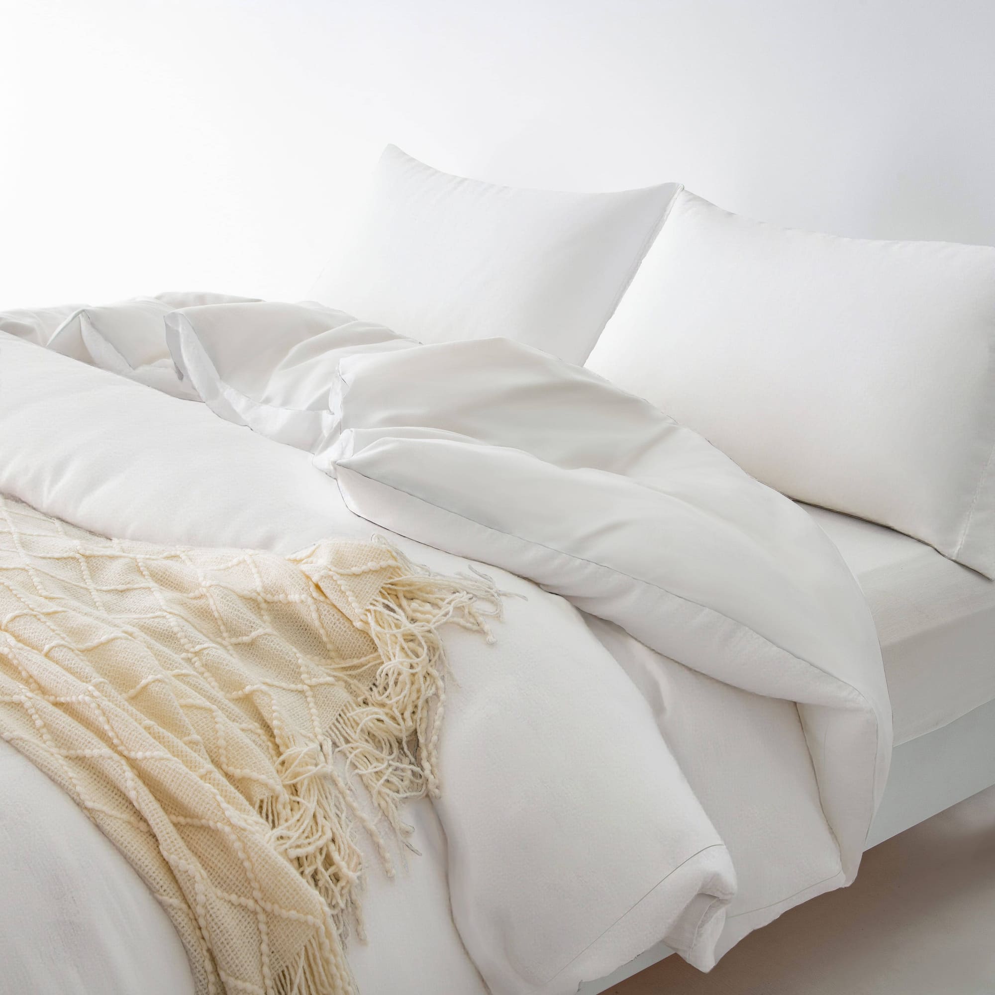 Zip Around Duvet Cover Set · Cloud White