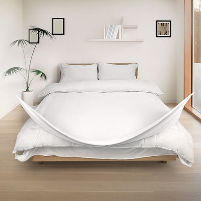 Zip Around Duvet Cover Set · Cloud White
